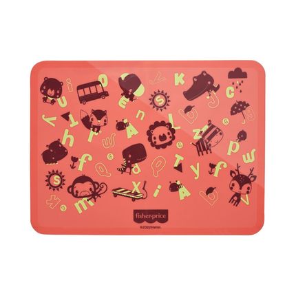 Lugar Americano de Silicone Estampado Yummy! Coral Fisher-Price - BB1196OUT [Reembalado] BB1196OUT