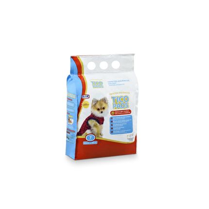 Tapete Higiênico Tico Pads 07 Unidades 55x60cm Blue Mimo - 302 302