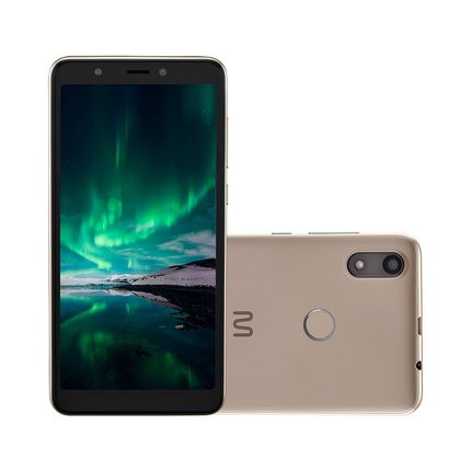 Smartphone F Pro 4G 16GB 5.5 pol. Dual Chip 1GB RAM Sensor de Digitais 5MP + 5MP Android 9 (Go edition) Quad Core Dourado Multi - P9119 P9119