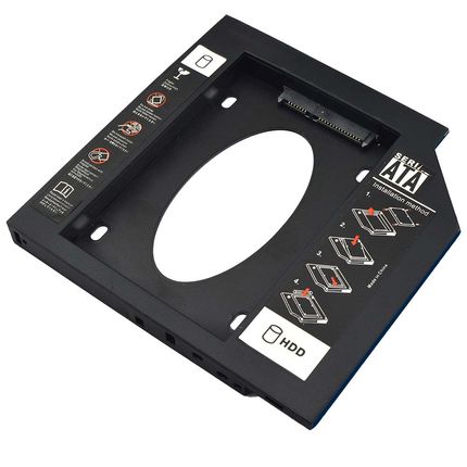 Adaptador HDD/SSD Para Notebook Via Baia De 12,7Mm CD/DVD - GA173 GA173
