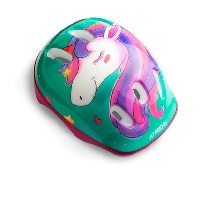 Kit de Proteção Infantil Unicorn Capacete Cotoveleiras Joelheiras e Luva Tam. Único Atrio - ES199 ES199