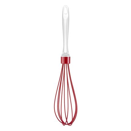 Bate Clara Silicone Cabo Acrílico Vermelho Up Home - UD179 UD179