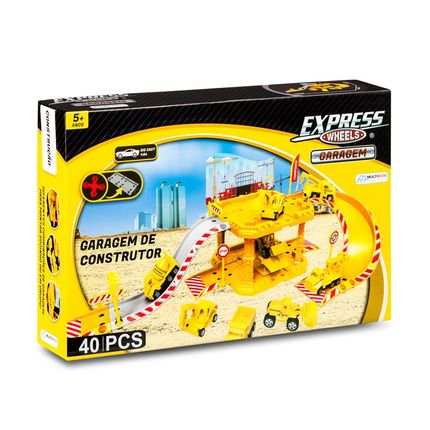 Garagem Construcao  Express Wheels 40 Pecas Multikids - BR1236 BR1236