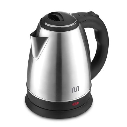 Chaleira Elétrica Inox 1,8L com Base Removível Bico Peneira e Led 220v-1500w Preto Multi - BE008 BE008