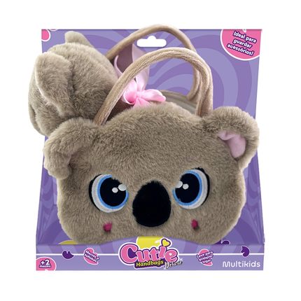 Pelúcia Cutie Handbags Koala Deluxe Bolsa e Pelúcia Multikids - BR2225OUT [Reembalado] BR2225OUT