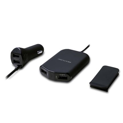 Carregador Automotivo Concept 4 Portas Usb P/ Banco Traseiro Preto Multilaser - CB116 CB116