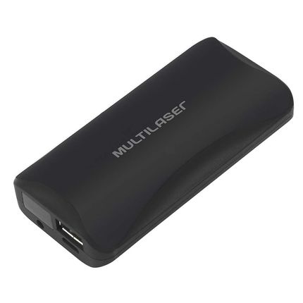 Carregador Portátil Power Bank C/ Led 4,500Mah Preto Multilaser - CB092 CB092