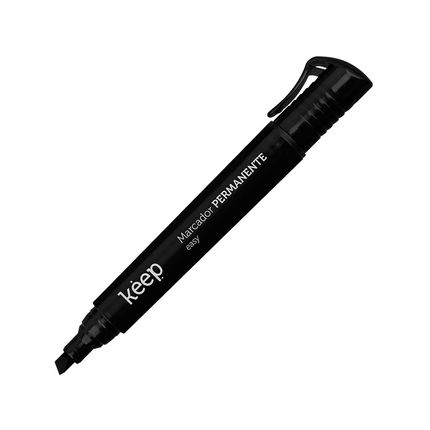 Pincel Marcador Permanente Easy Caixa com 12 unidades Preto Keep - MR049 MR049