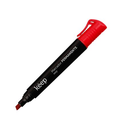 Pincel Marcador Permanente Easy Com 12 unidades Vermelho Keep - MR051 MR051