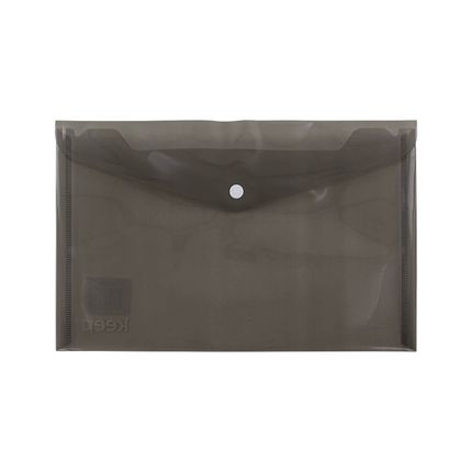 Pasta Envelope A4 Fecho Botão com 5 Unidades Fumê Keep - EI046 EI046