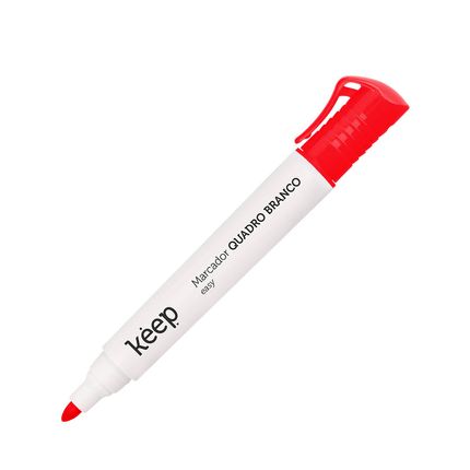 Pincel Marcador de Quadro Branco Easy 12 unidades Vermelho Keep - MR008 MR008