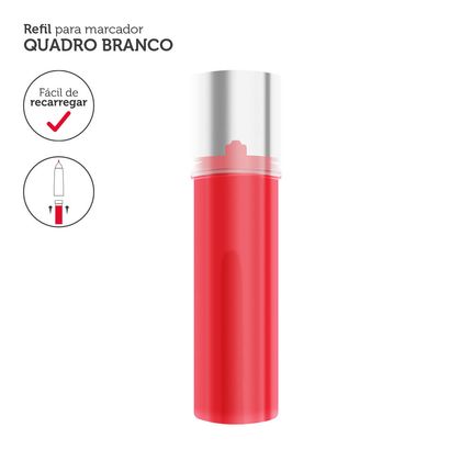 Refil Para Marcador de Quadro Branco 12 unidades Vermelho Keep - MR004 MR004