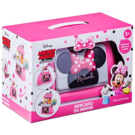 Maleta 3 em 1 Mercado da Minnie Com Som e Acessórios Multikids - BR1570 BR1570