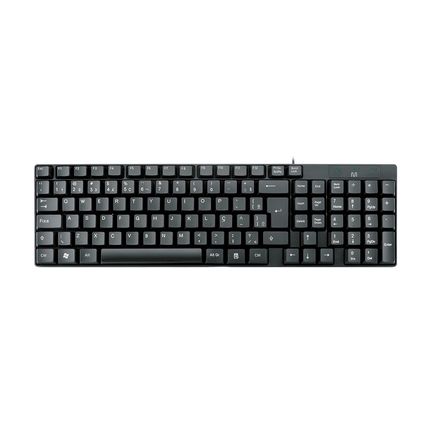 Teclado com Fio Compacto PS2 Cabo de 130cm Resistente Água Preto Multilaser - TC298OUT [Reembalado] TC298OUT