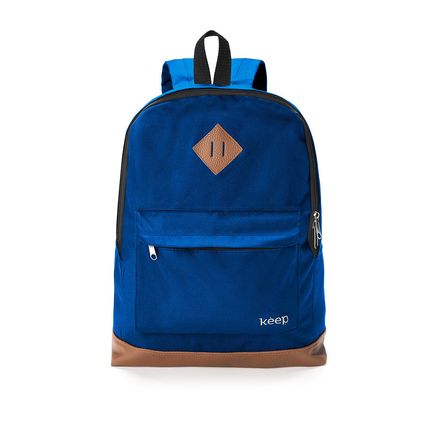 Mochila Everyday 15.6 Pol Azul e Marrom Keep - BO436 BO436