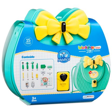 Workshop Jr 2 em 1 Bolsa Fashion Médica com 15 Acessórios Multikids - BR1682 BR1682