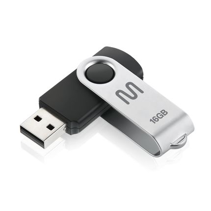 Pen Drive Twist 16GB USB Leitura 10MB/s e Gravação 3MB/s Preto Multilaser - PD588OUT [Reembalado] PD588OUT