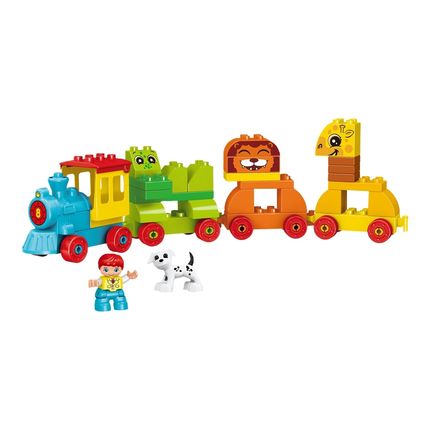 Blocos De Montar Cubic Jr Trem Zoo 50 Pcs Multikids - BR2250 BR2250