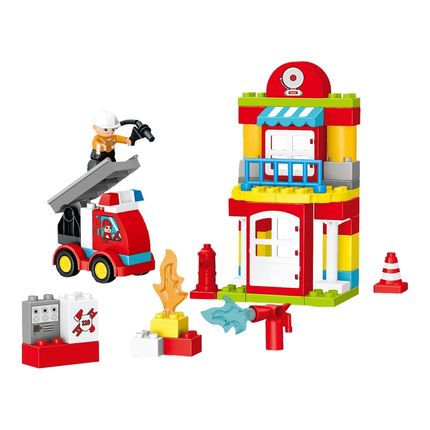 Blocos Criativos Estação de Bombeiros 53 Peças Multikids - BR2251 BR2251