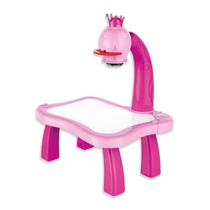 Mesa Projetora Para Desenhar Rosa Play e Learn Multikids - BR1601 BR1601
