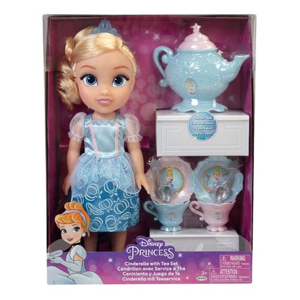 Boneca Princesas Disney Cinderela Hora do Chá com Acessórios Multikids - BR1923 BR1923
