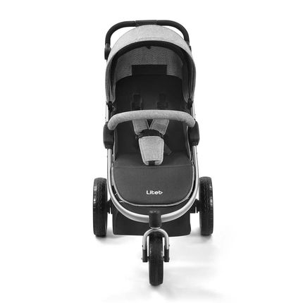 Carrinho Jogger Sway Três Rodas 0-15kgs Preto com Cinza Litet - BB373OUT [Reembalado] BB373OUT