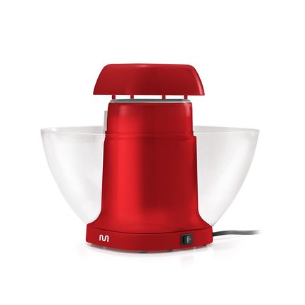 Pipoqueira Elétrica De Tigela Sem Óleo 1200w 220v Vermelha Multi - GO054 GO054