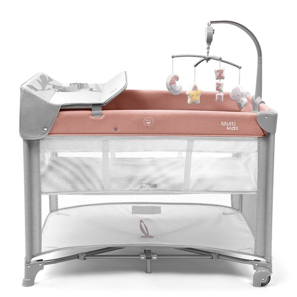 Berço Desmontável Daydream 0-15kgs Rosa Multikids Baby - BB389OUT [Reembalado] BB389OUT