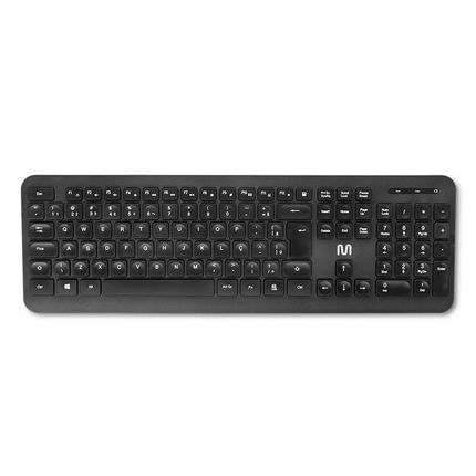 Teclado sem Fio Côncavo Conexão 2.4ghz USB 13 Teclas Multimídia Preto Multi (Multilaser) - TC297 TC297