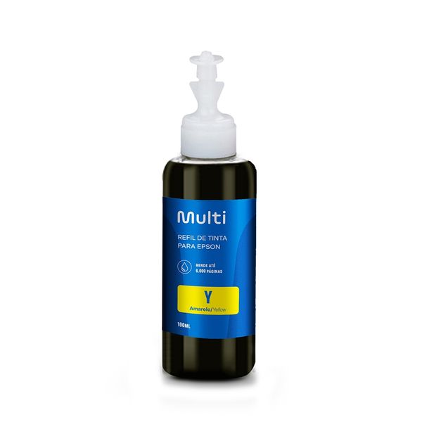 Refil de Tinta Amarelo 100ml Compativel Para Impressoras Epson - RF008 RF008