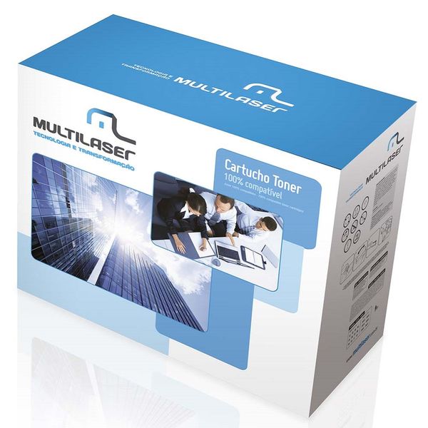 Cartucho Toner Compativel Universal Para Impressoras HP 285/435/436 Preto Multilaser - CT0301 CT0301