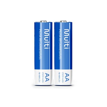 Pilhas Recarregáveis AA 2500Mah Com 2 Unidades - CB053 CB053