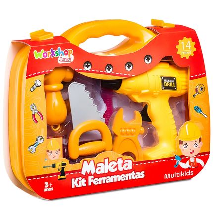 Maleta Kit Ferramentas Workshop Jr Multikids - BR2009 BR2009