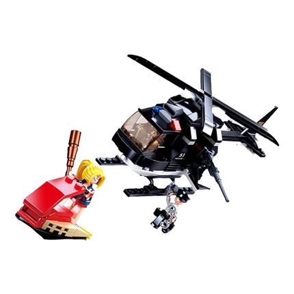 Blocos de Montar Helicóptero da Policia 221 Peças Multikids - BR1459 BR1459
