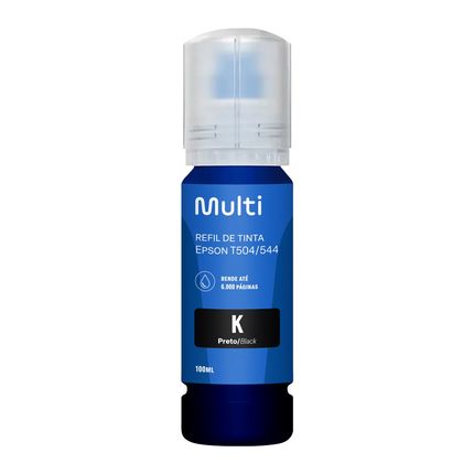 Refil de Tinta p/ Impressora Epson T504/544 100ml Preto Multi - RF027 RF027