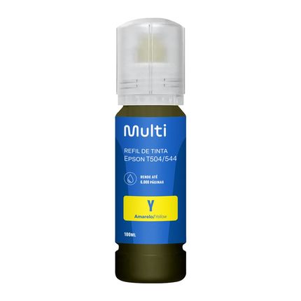 Refil de Tinta para Impressora Epson T504/544 100ml Amarelo Multi - RF030 RF030