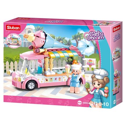 Blocos de Montar Carrinho de Sorvete Cubic 145 Pcs Multikids - BR2279 BR2279