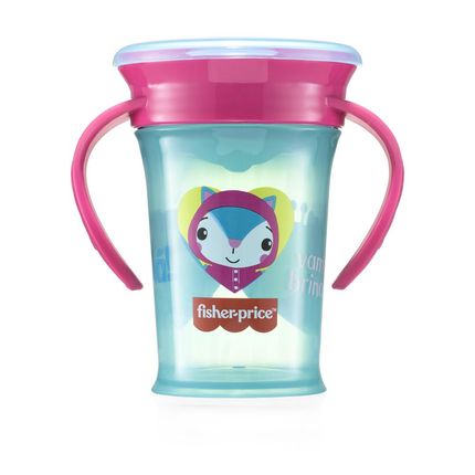 Copo de Treinamento 360 First Moments Rosa Candy 210 ml 6+M Fisher Price - BB1021 BB1021