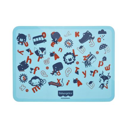 Jogo Americano de Silicone Estampado Yummy! Azul Fisher-Price - BB1195 BB1195