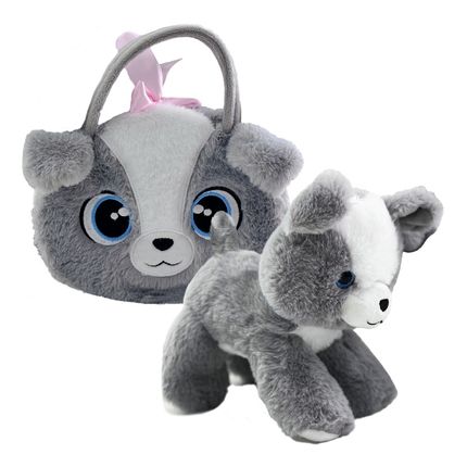 Pelúcia Cutie Handbags Cachorro Deluxe Bolsa e Pelúcia Multikids - BR2223 BR2223