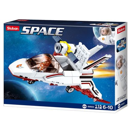 Blocos de Montar Nave Espacial Com 115 Peças Cubic Multikids - BR1340 BR1340
