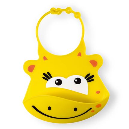 Babador de Silicone Silybib Girafa Amarelo +6m Multikids Baby - BB043 BB043