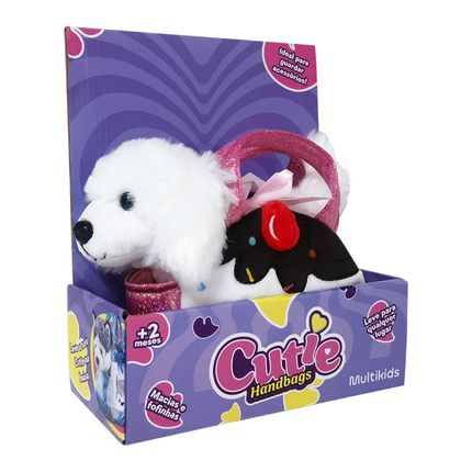 Pelúcia Cutie Handbags Poodle Rosa Multikids - BR1716 BR1716