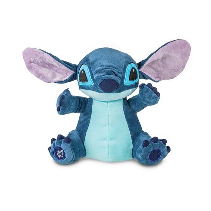Pelúcia Stitch Clássico Com Mecanismo Luz e Som 30Cm - BR2350 BR2350