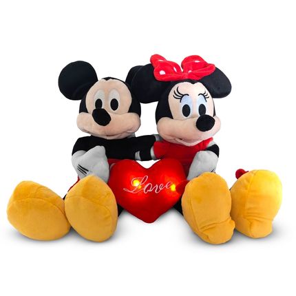 Pelúcia  Disney Mickey e Minnie Dia dos Namorados  - BR2429 BR2429