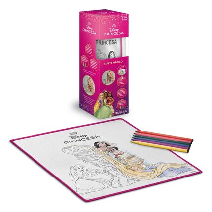 Tapete Mágico Acqua Para Colorir Princesas Disney - BR2384 BR2384