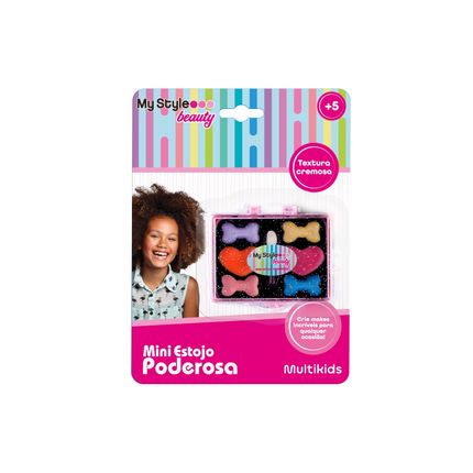 Estojo de Maquiagem Infantil My Style Beauty Mini Estojo Poderosa +5 Anos Multikids - BR1328 BR1328