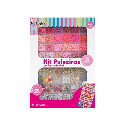 Kit Pulseiras da Amizade Pink My Style Multikids -  BR2315 BR2315