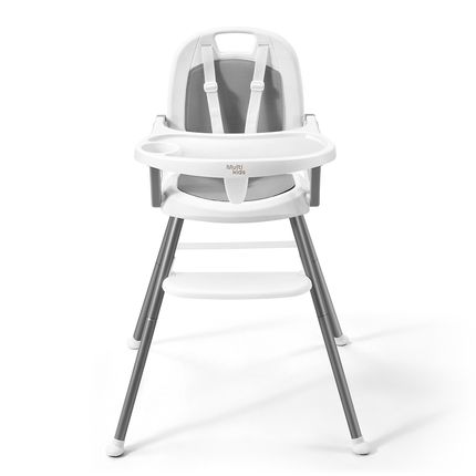 Cadeira de Alimentação Berry 3 em 1 Cinza Multikids Baby - BB391 BB391