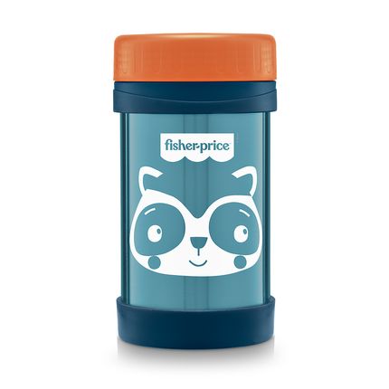 Pote Térmico Aço Inox Hot & Cold Blueberry Azul Fisher Price - BB1090 BB1090
